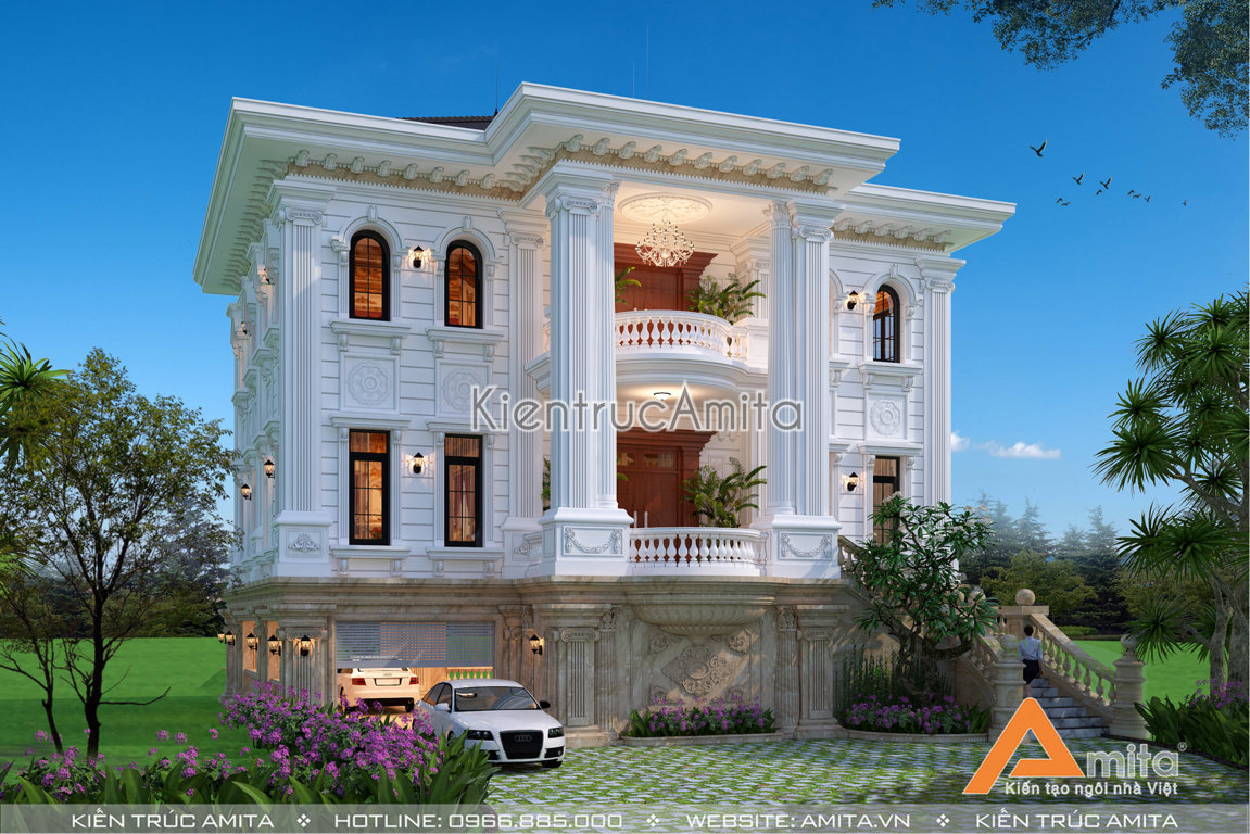 Thiết kế biệt thự 3 tầng đẹp