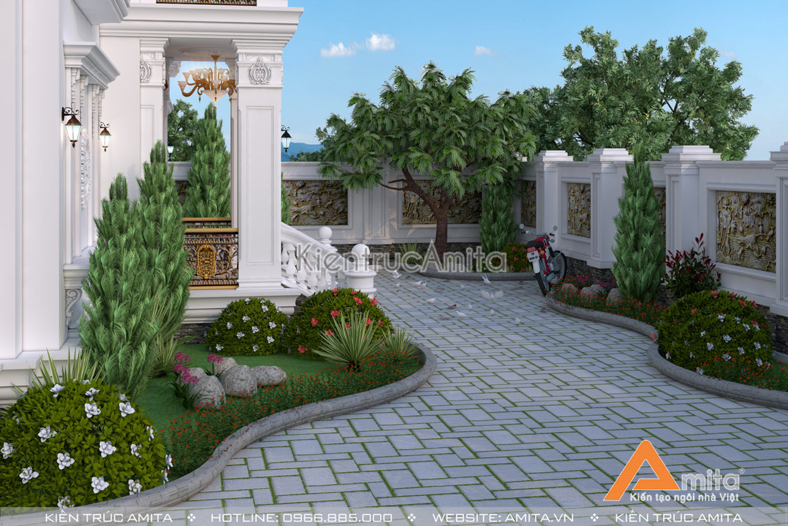 Mẫu biệt thự đẹp 3 tầng 