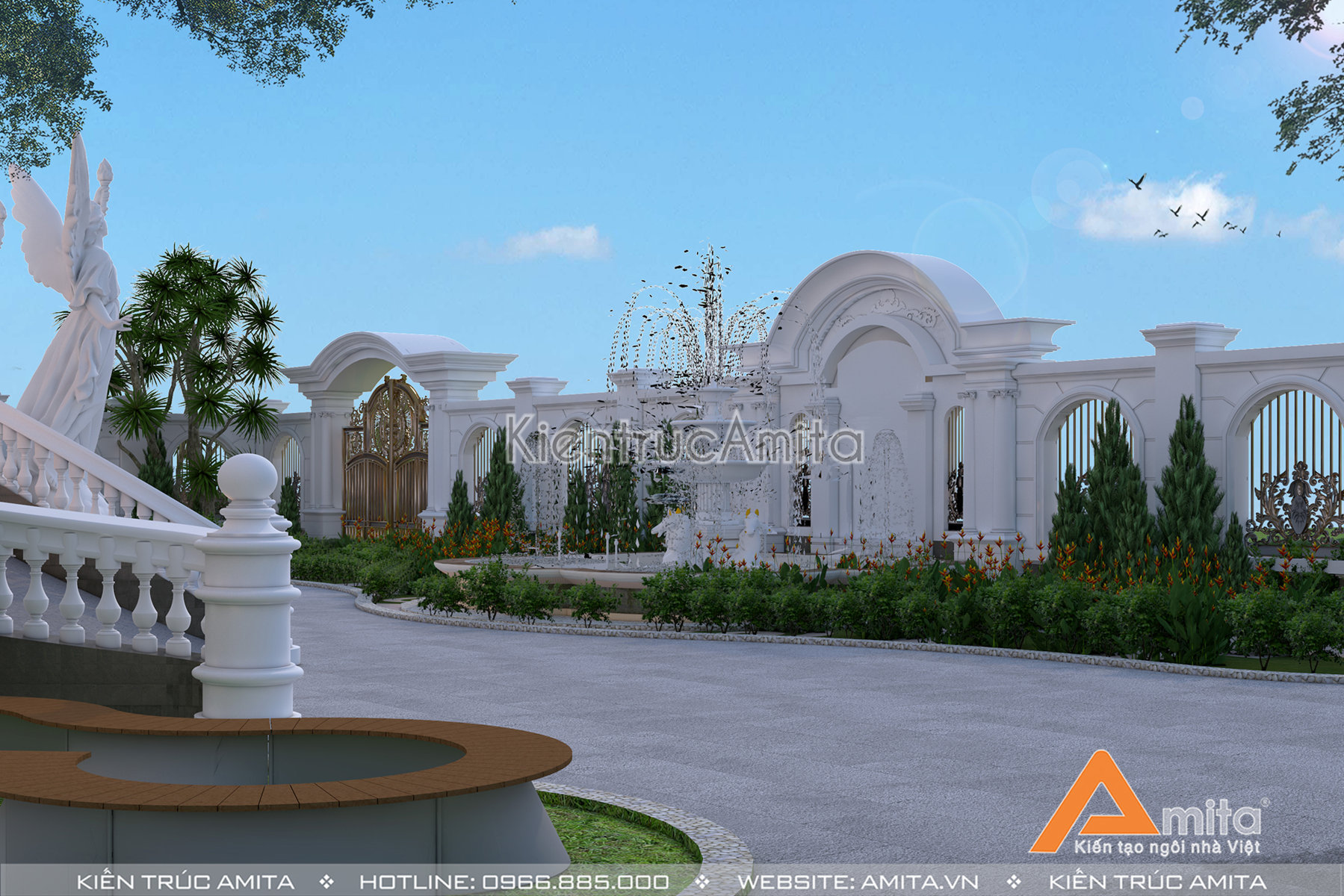 Thiết kế biệt thự lâu đài Pháp đẹp