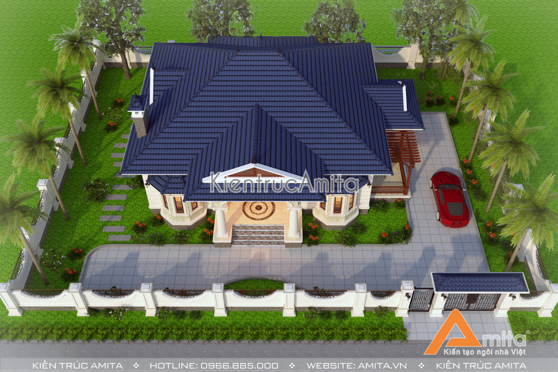 Mẫu biệt thự vườn 1 tầng