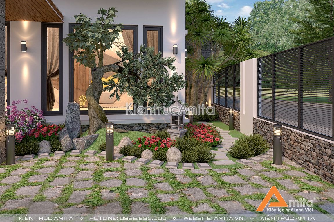 Mẫu biệt thự 3 tầng với thiết kế ấn tượng