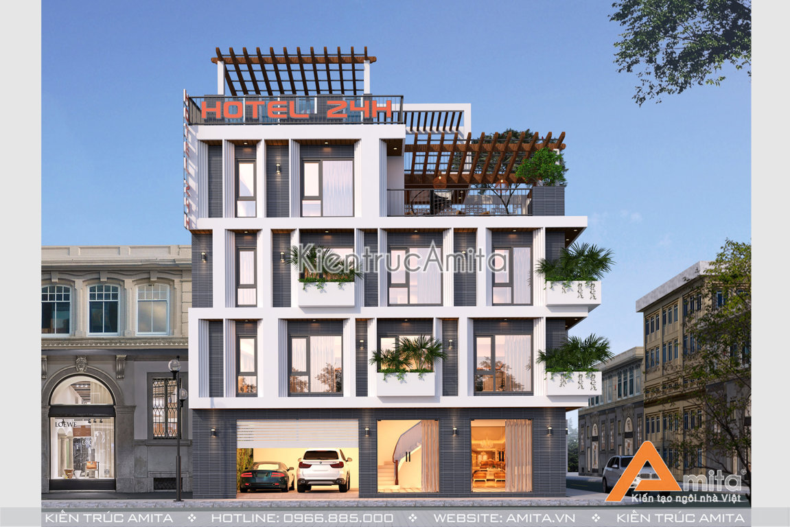 Mẫu thiết kế khách sạn hiện đại