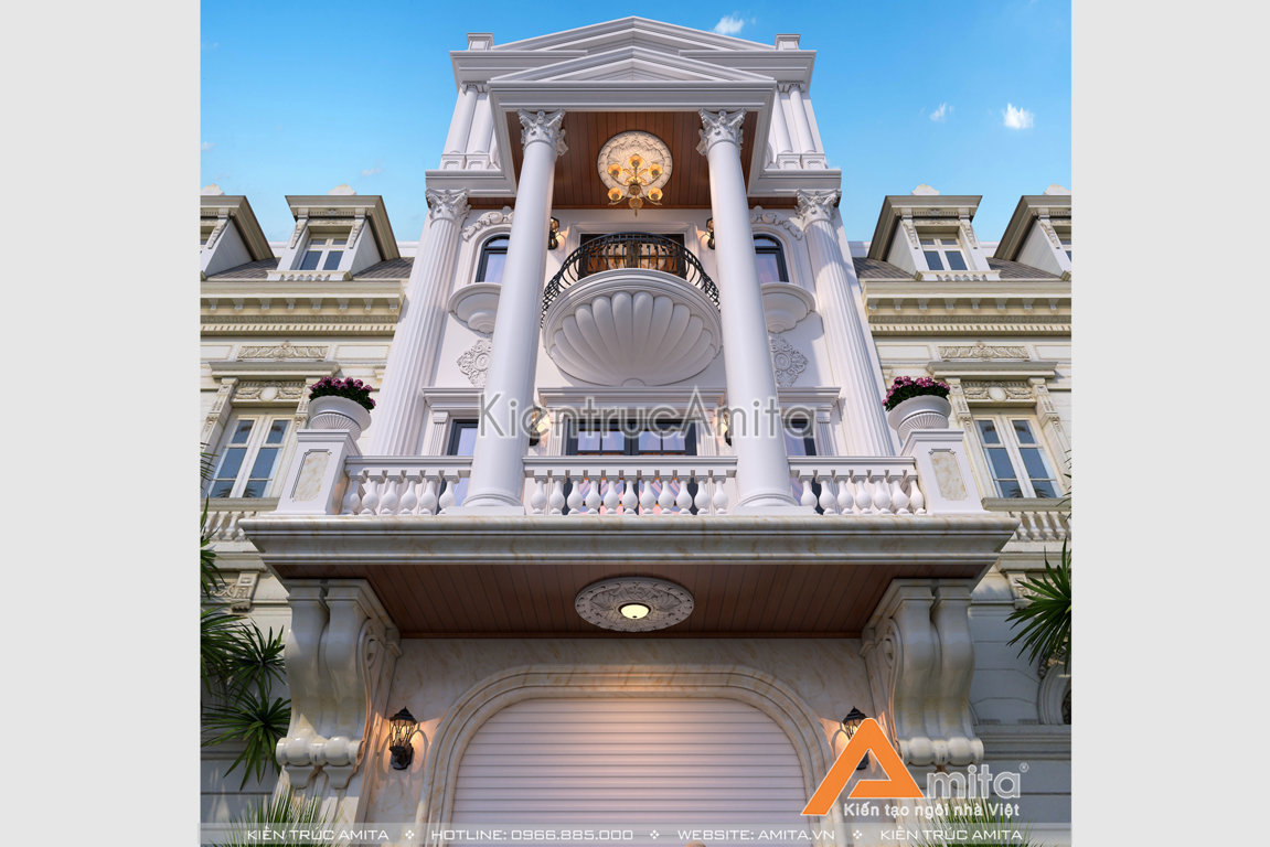 Mẫu nhà lô phố tân cổ điển đẹp