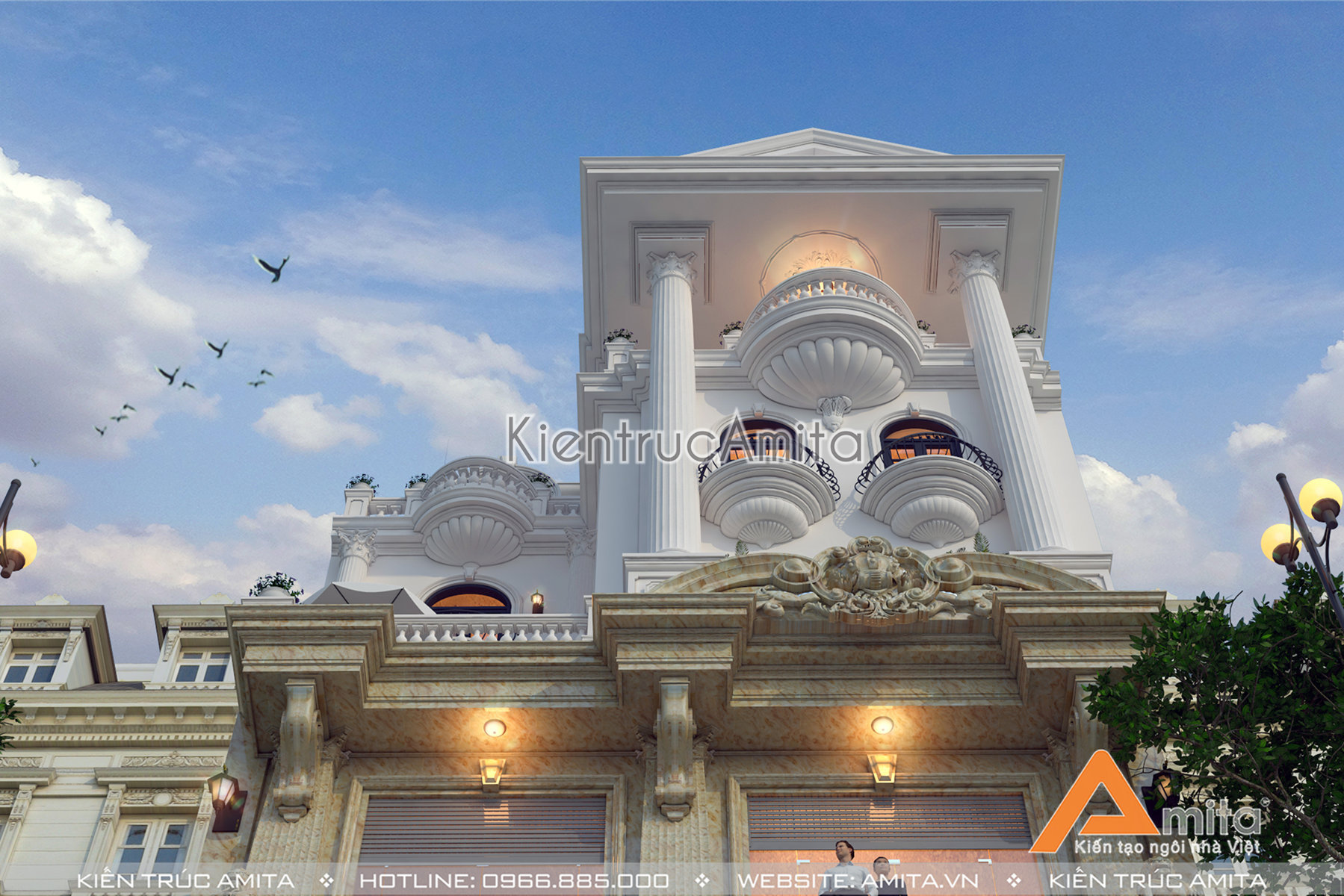 Mẫu nhà phố kiến trúc Pháp