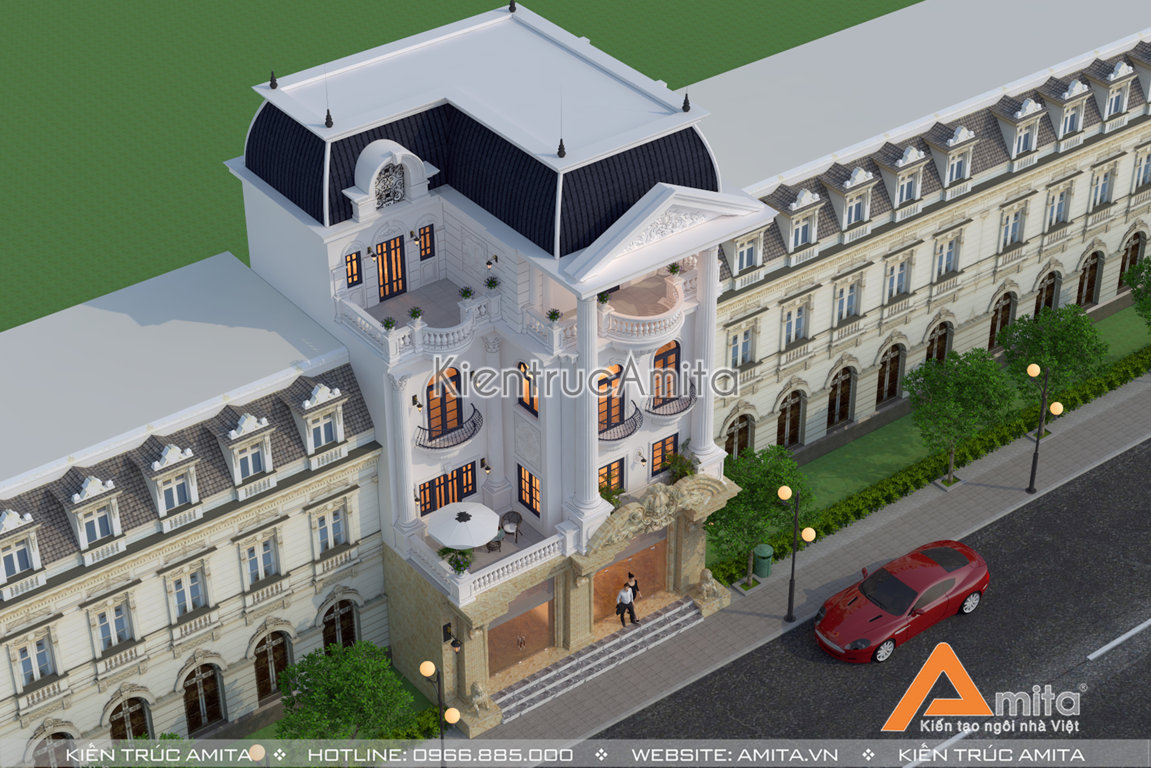 Mẫu nhà phố kiến trúc Pháp