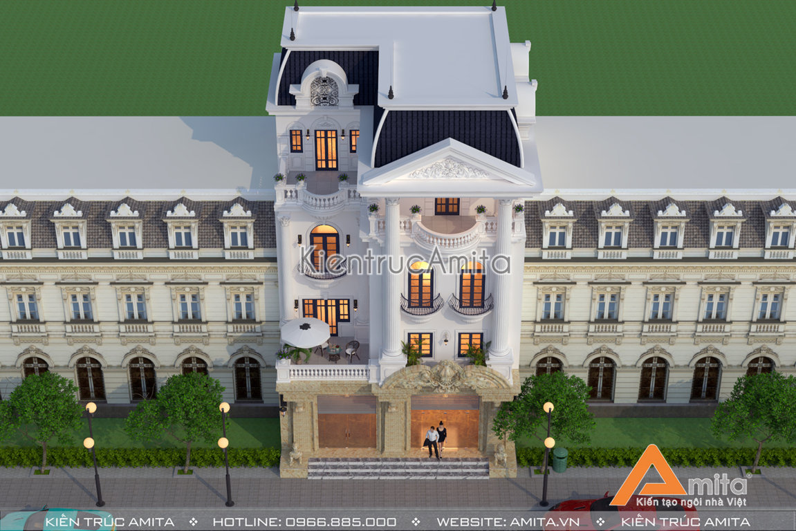 Mẫu nhà phố kiến trúc Pháp