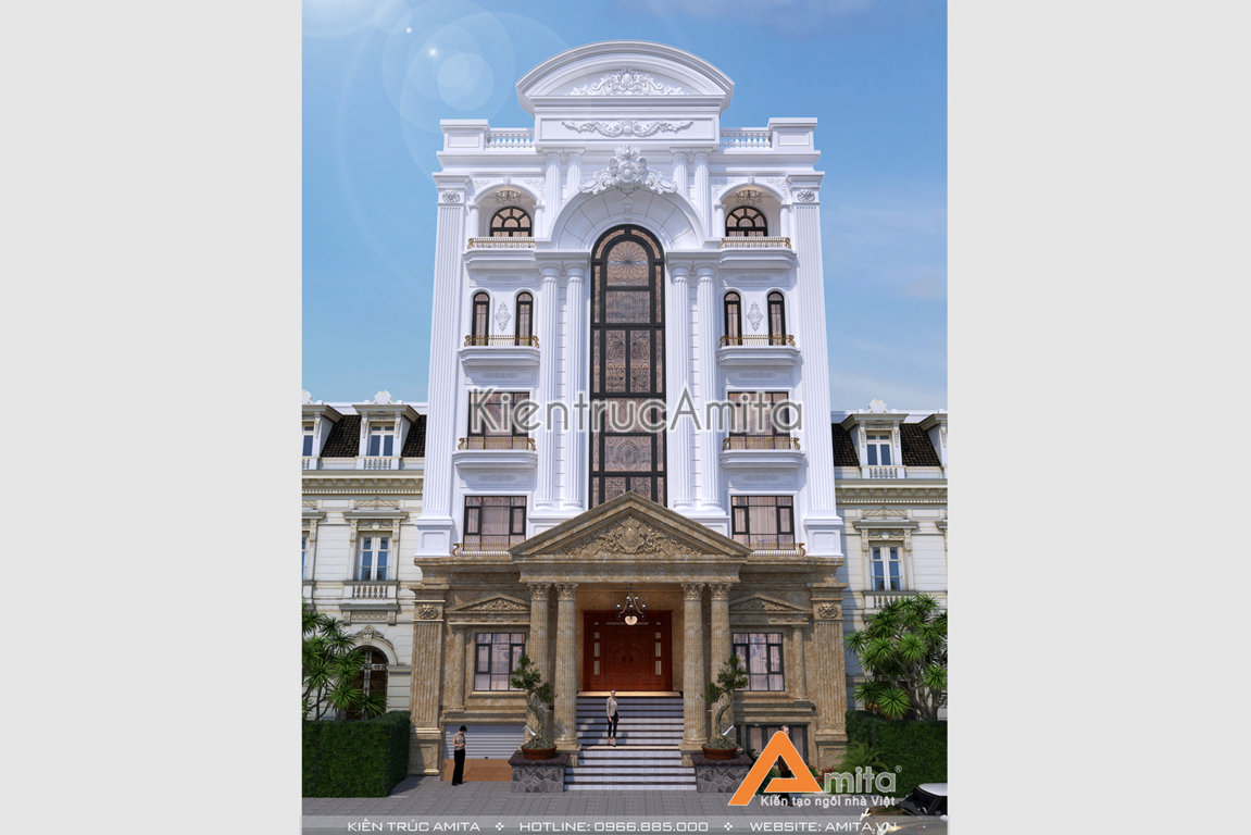 Thiết kế khách sạn 5 tầng tân cổ điển