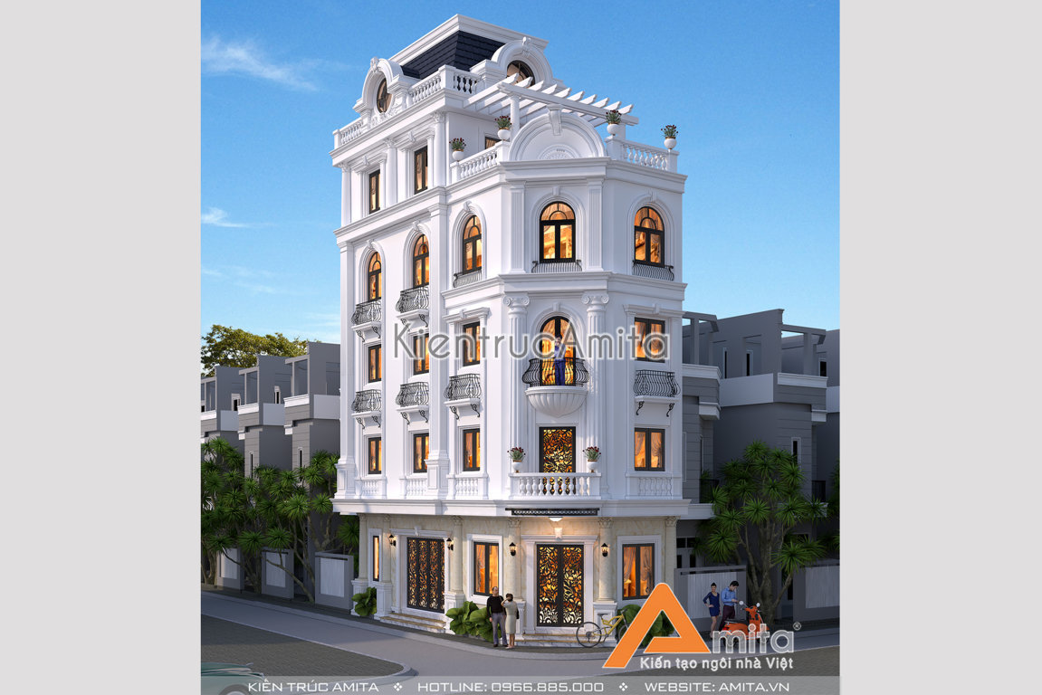 Mẫu nhà phố 5 tầng