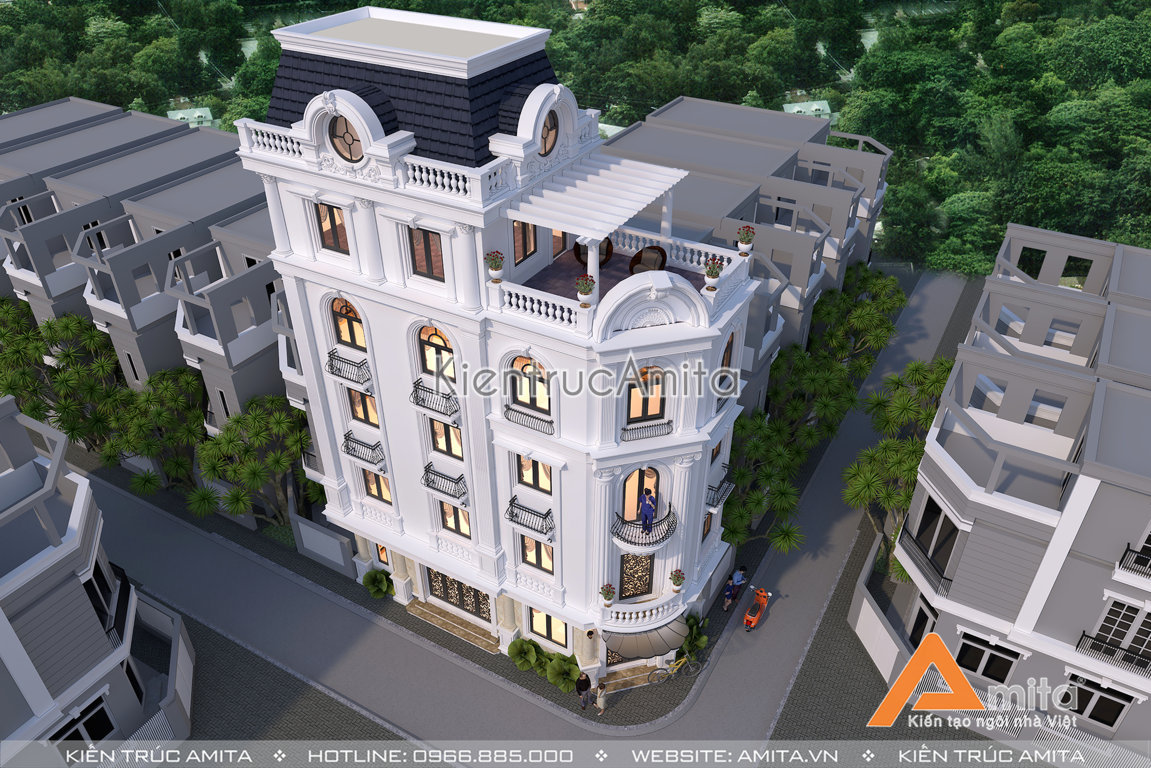 Mẫu nhà phố 5 tầng