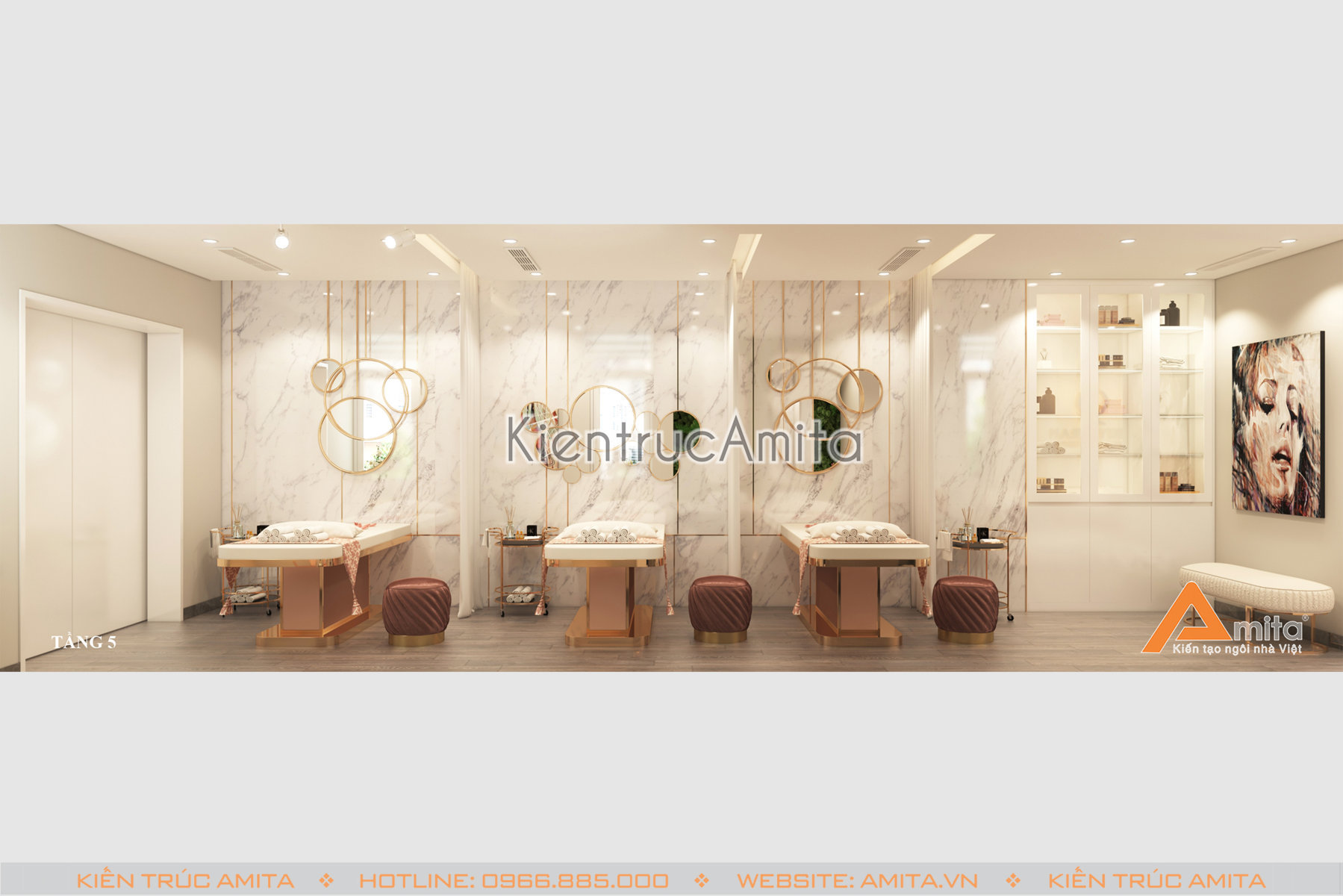 Thiết kế thẩm mỹ viện hiện đại 