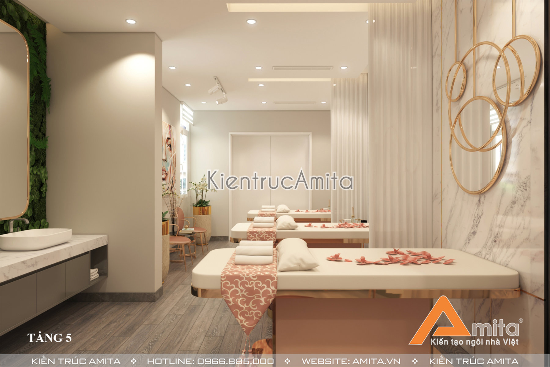 Thiết kế thẩm mỹ viện hiện đại 