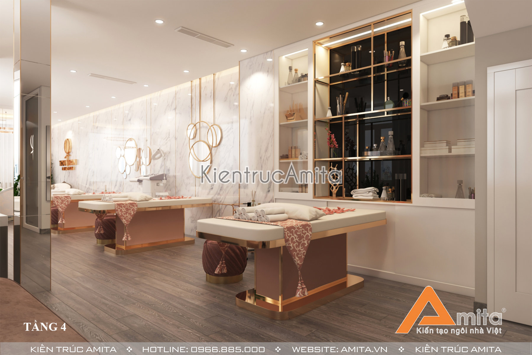 Thiết kế thẩm mỹ viện hiện đại 