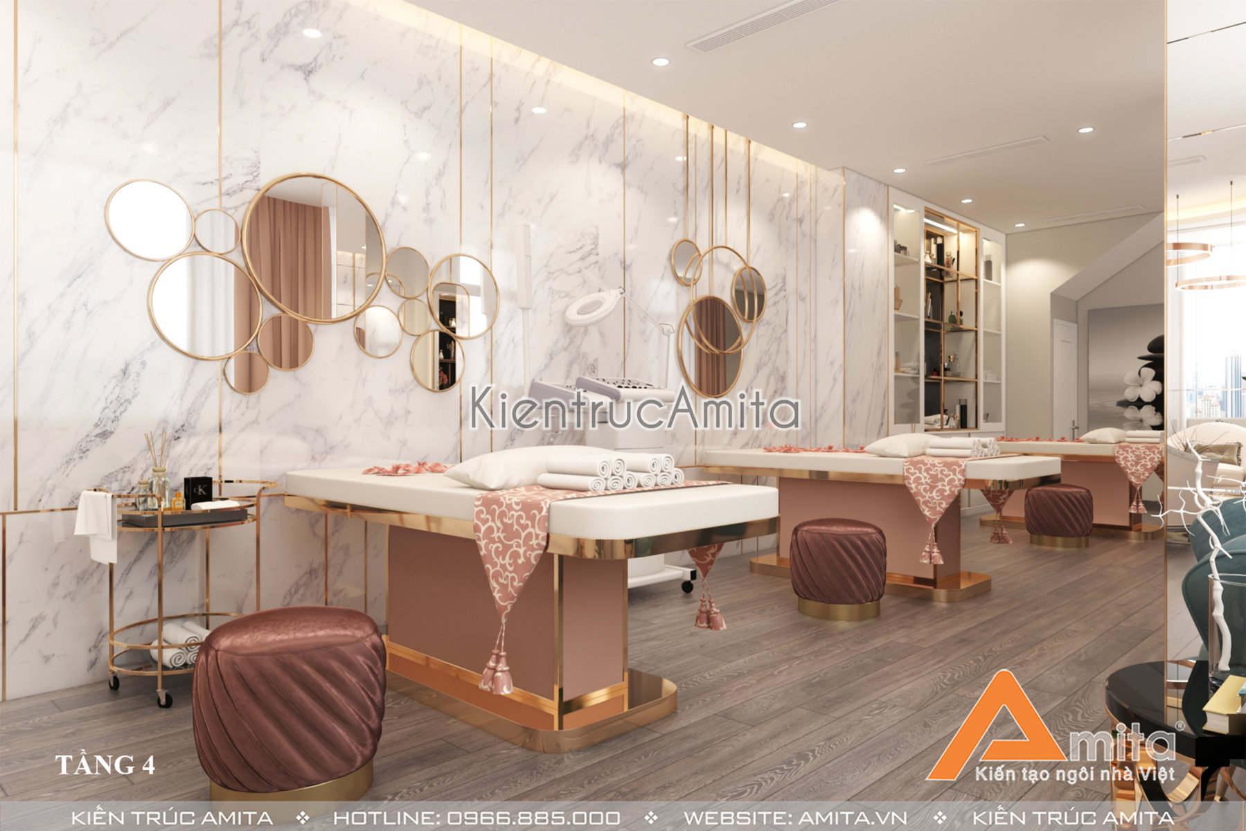 Thiết kế thẩm mỹ viện hiện đại 