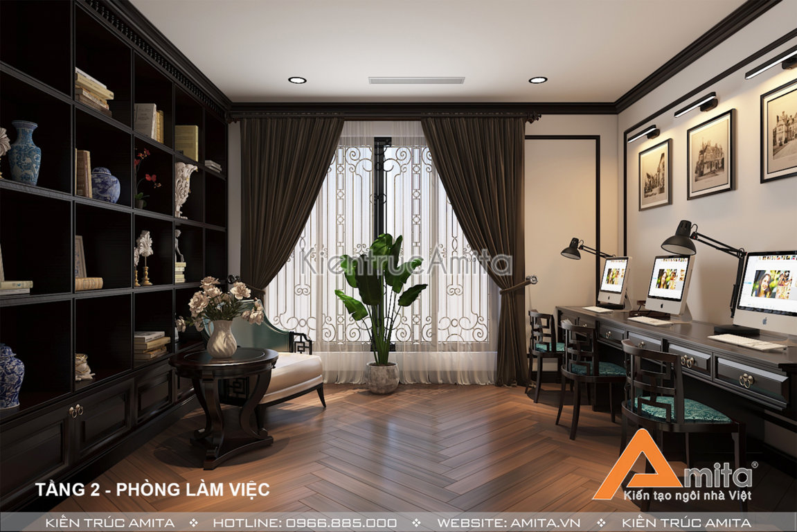 Thiết kế nội thất biệt thự phong cách Á Đông