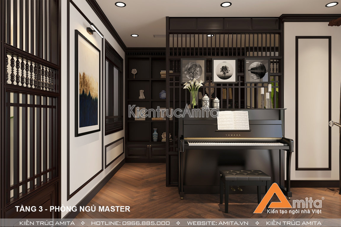 Thiết kế nội thất biệt thự phong cách Á Đông