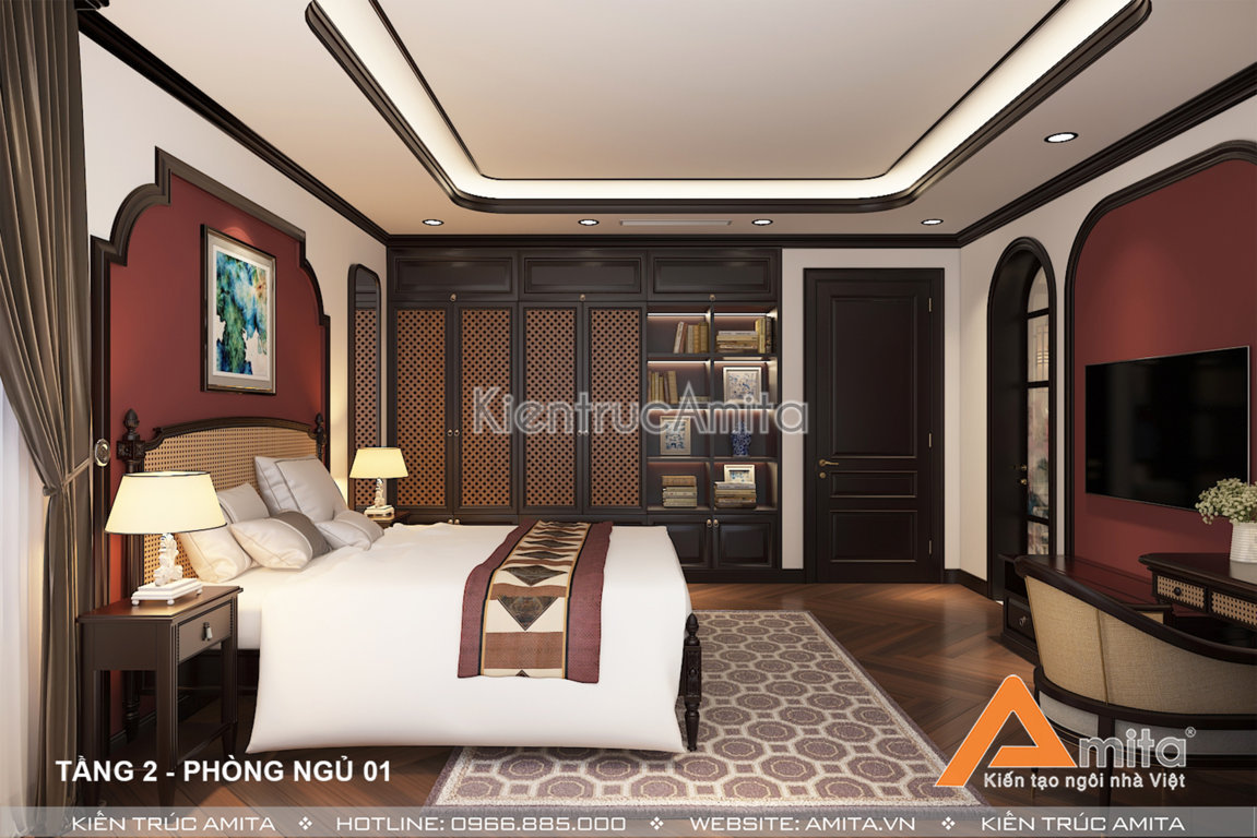 Thiết kế nội thất biệt thự phong cách Á Đông