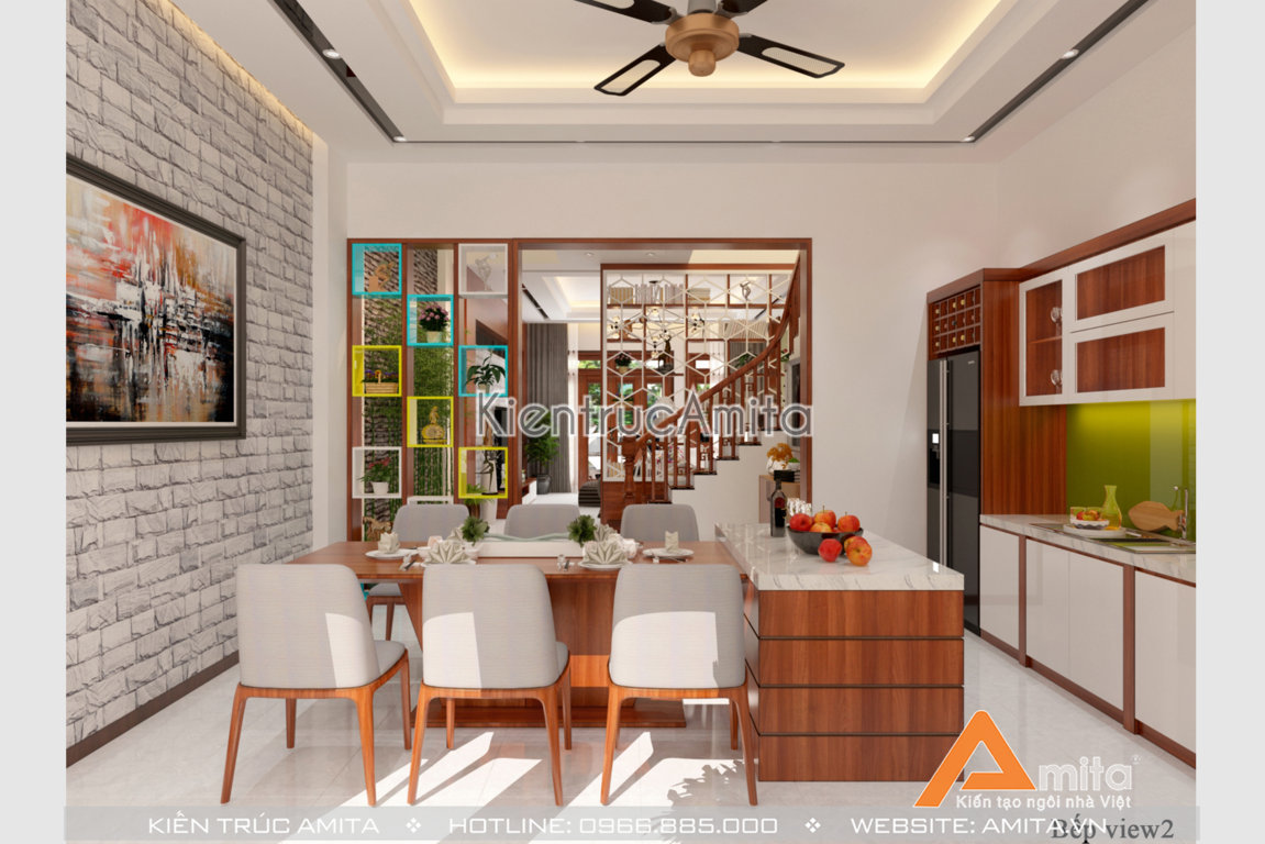 Thiết kế nội thất nhà phố phong cách hiện đại