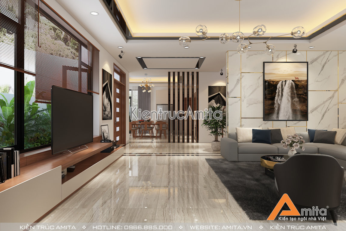 Mẫu nội thất biệt thự đẹp phong cách hiện đại