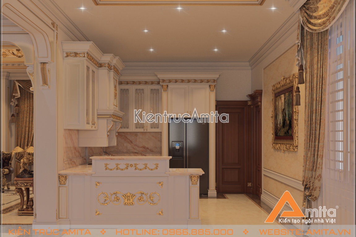 Nội thất biệt thự phong cách tân cổ điển 