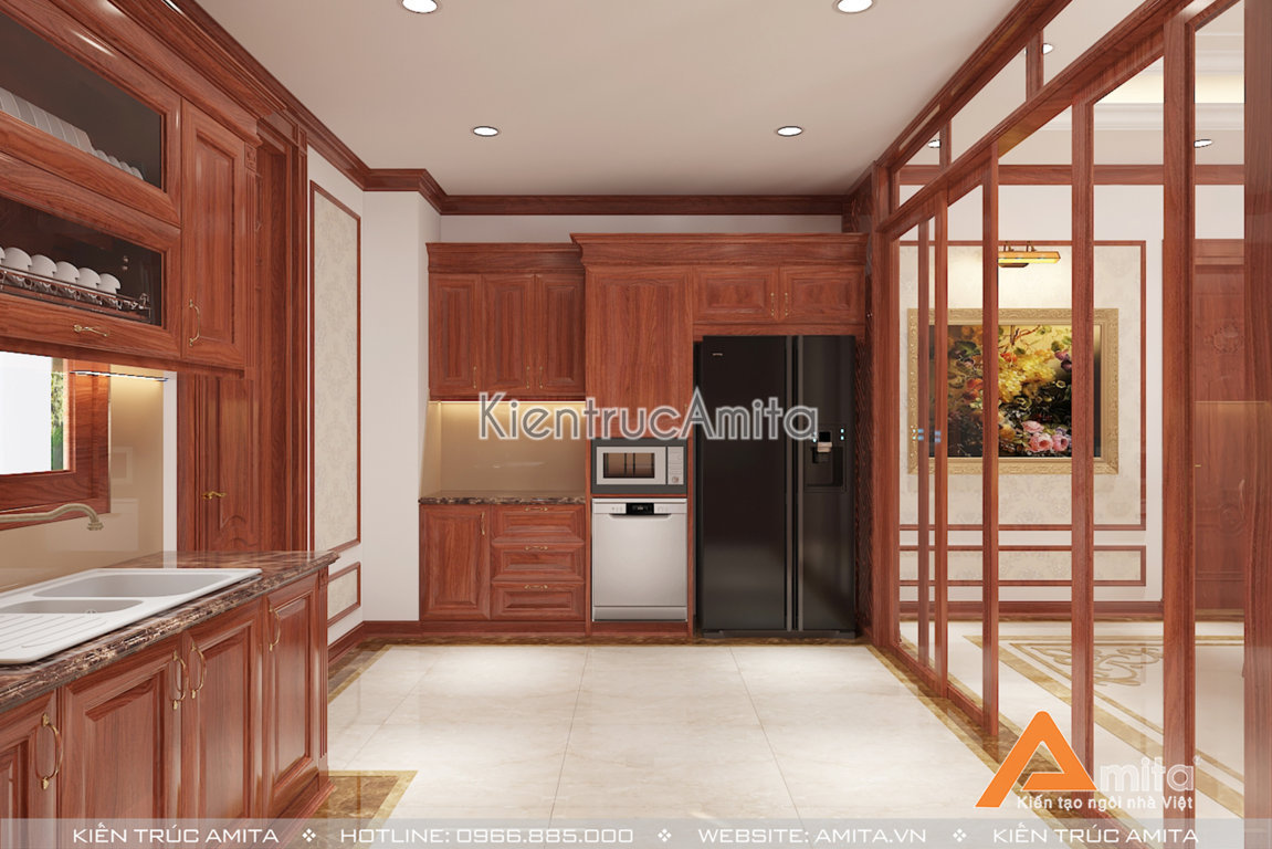 Mẫu nội thất biệt thự tân cổ điển kết hợp hiện đại