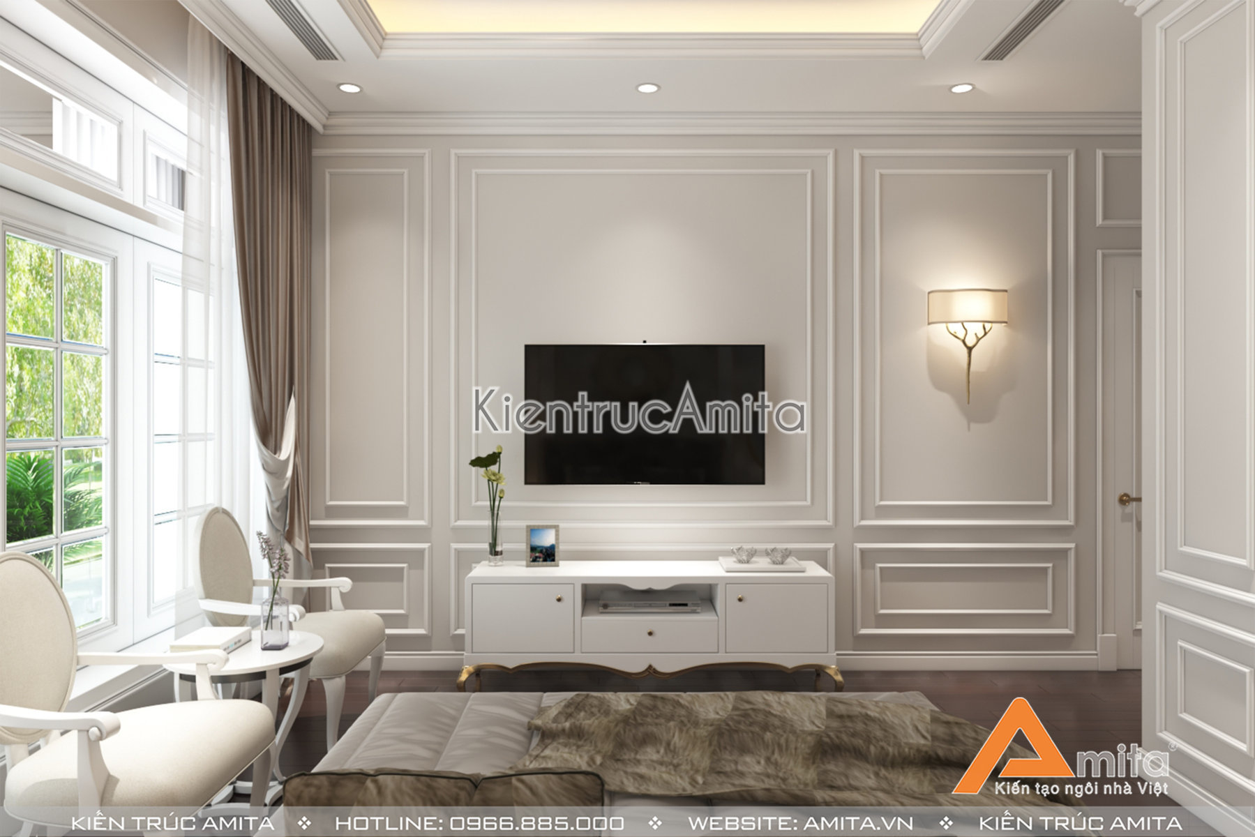 Thiết kế nội thất biệt thự phong cách tân cô điển