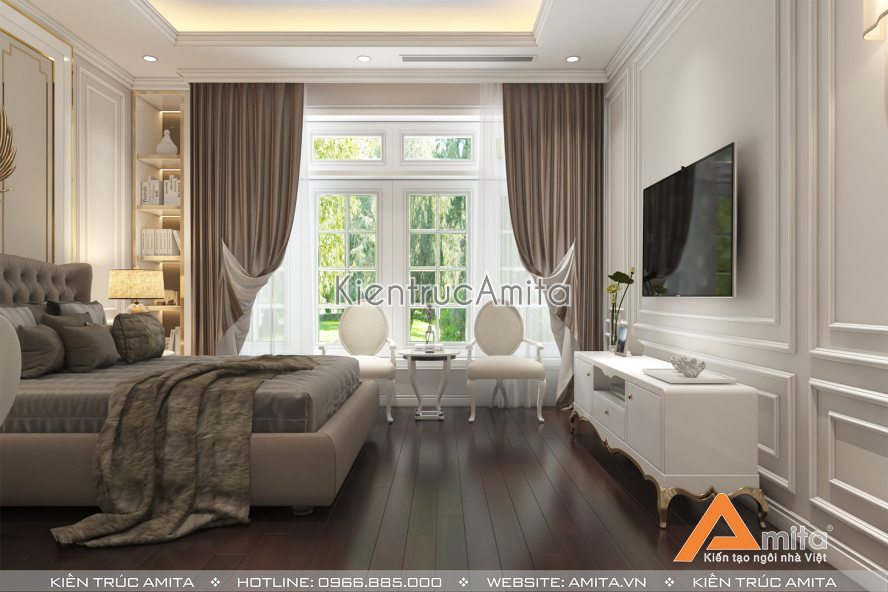 Thiết kế nội thất biệt thự phong cách tân cô điển