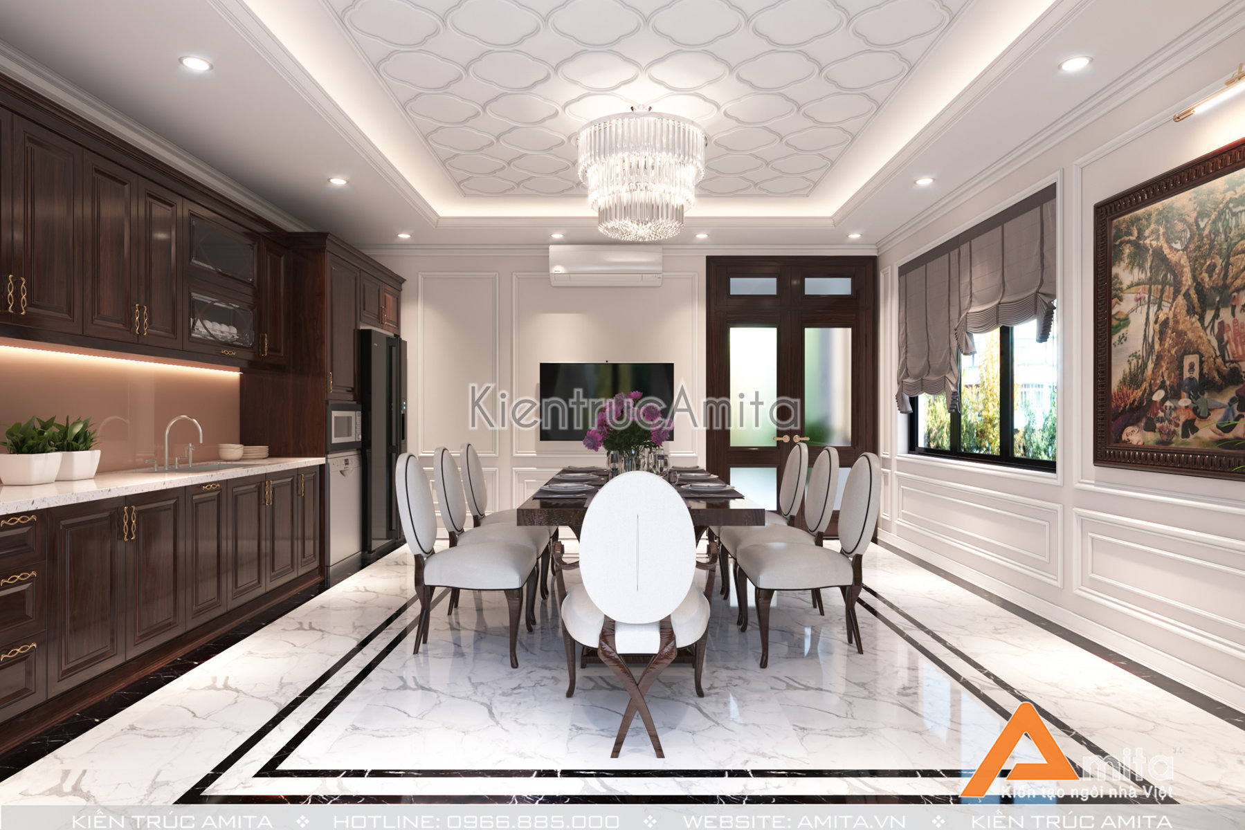 Thiết kế nội thất nhà phố đẹp 