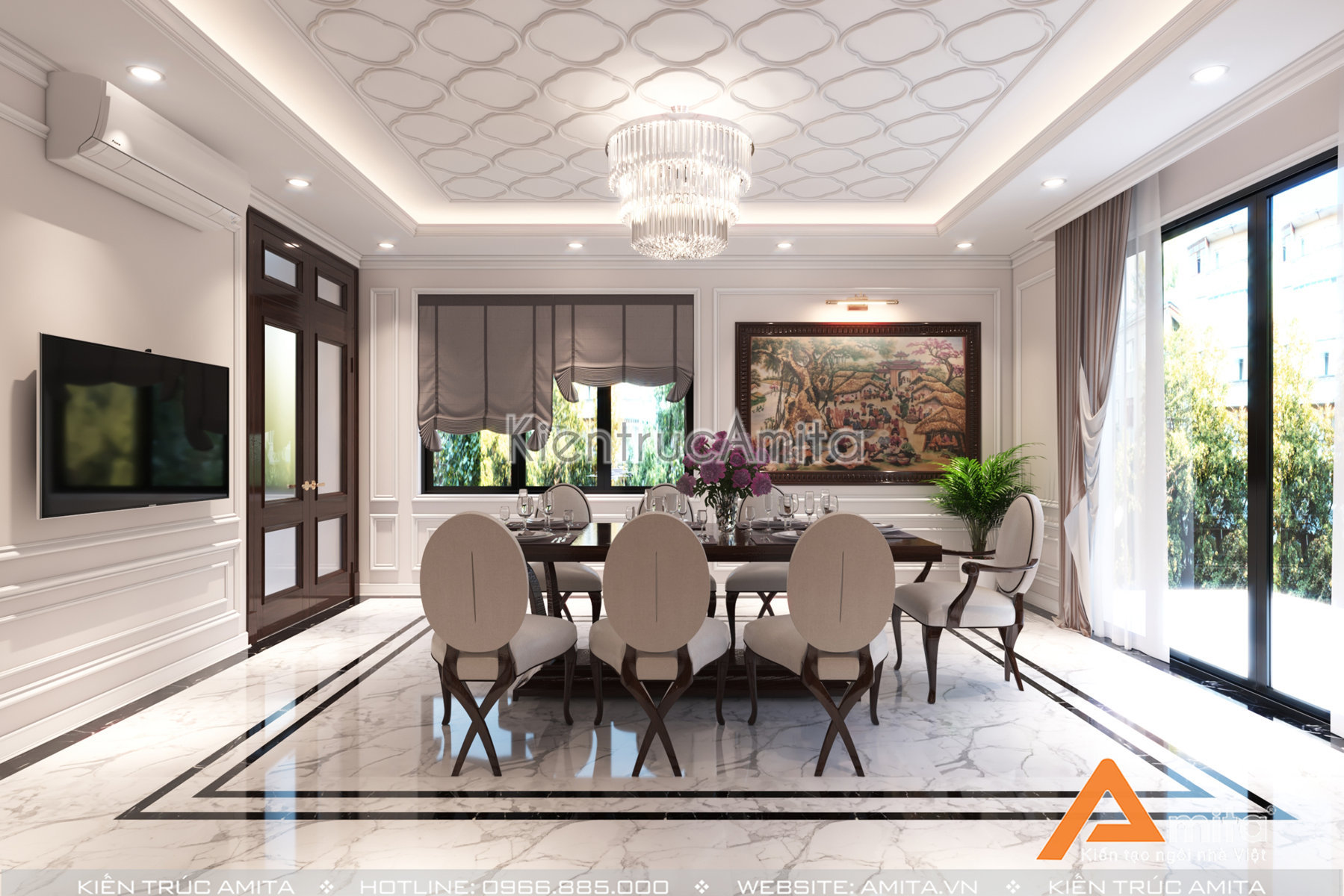 Thiết kế nội thất nhà phố đẹp 