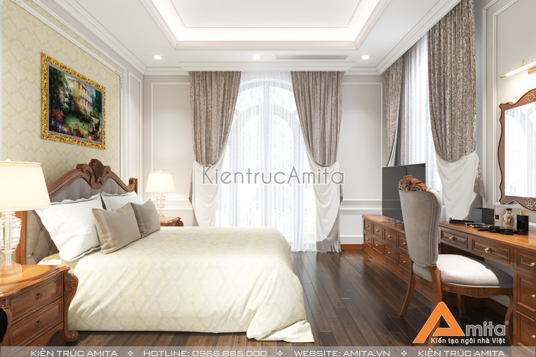 Thiết kế nội thất biệt thự tân cổ điển