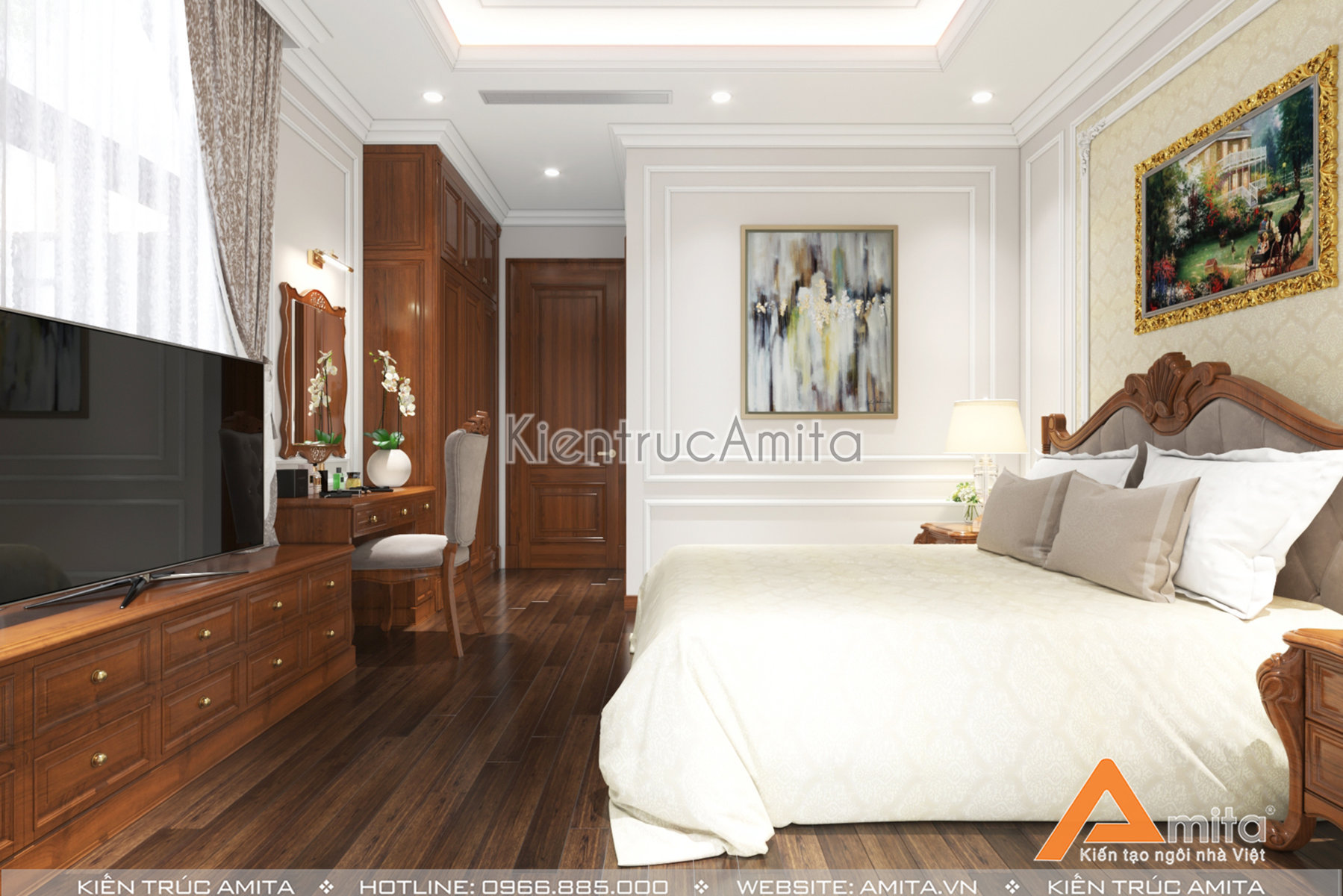 Thiết kế nội thất biệt thự tân cổ điển