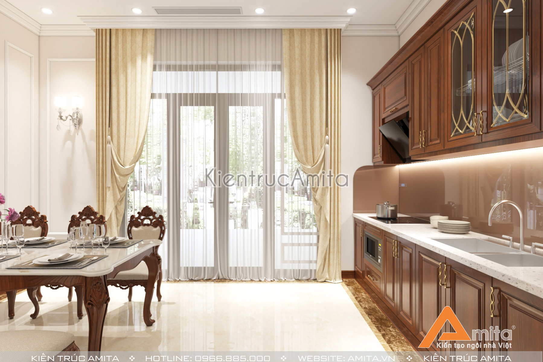 Thiết kế nội thất biệt thự tân cổ điển