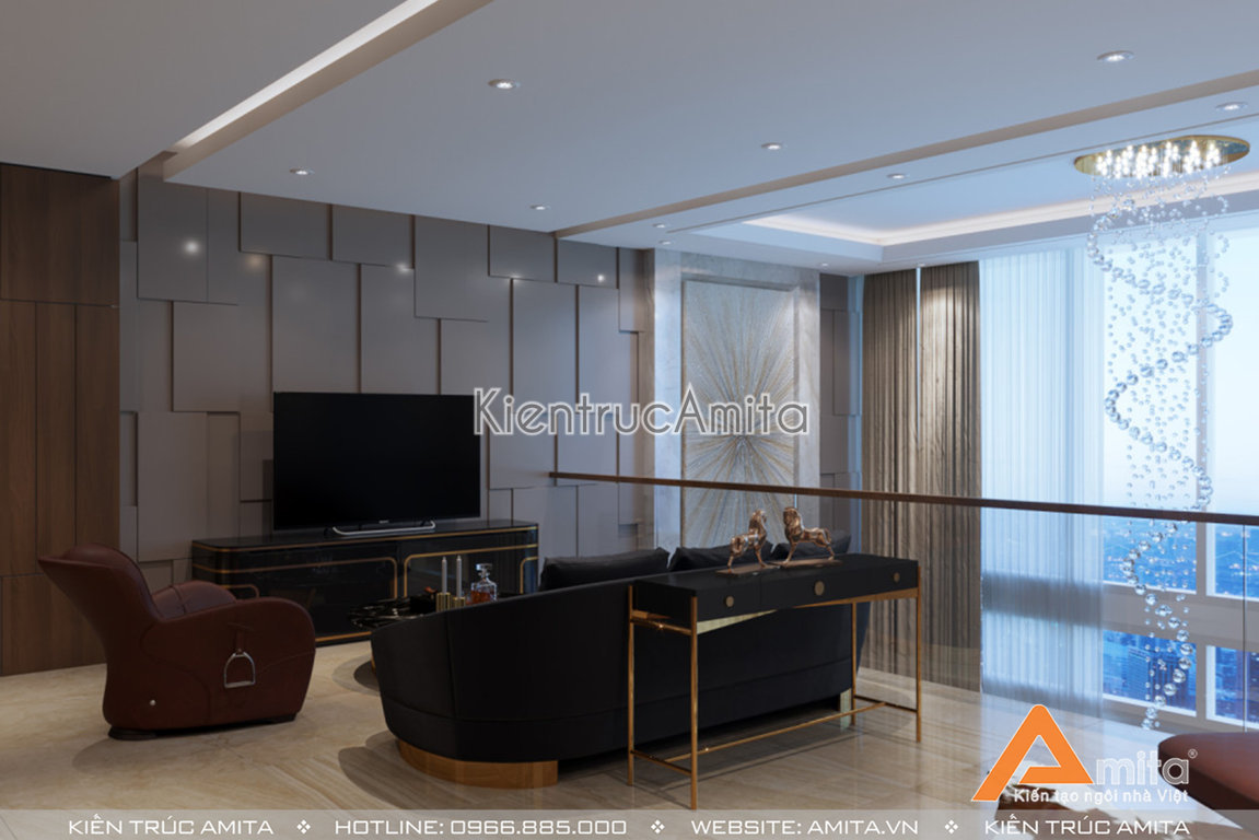 Thiết kế nội thất căn hộ hiện đại 