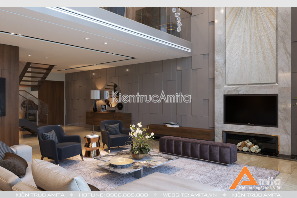Thiết kế nội thất căn hộ hiện đại 