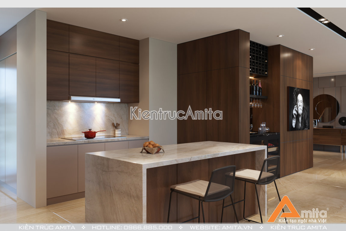 Thiết kế nội thất căn hộ hiện đại 