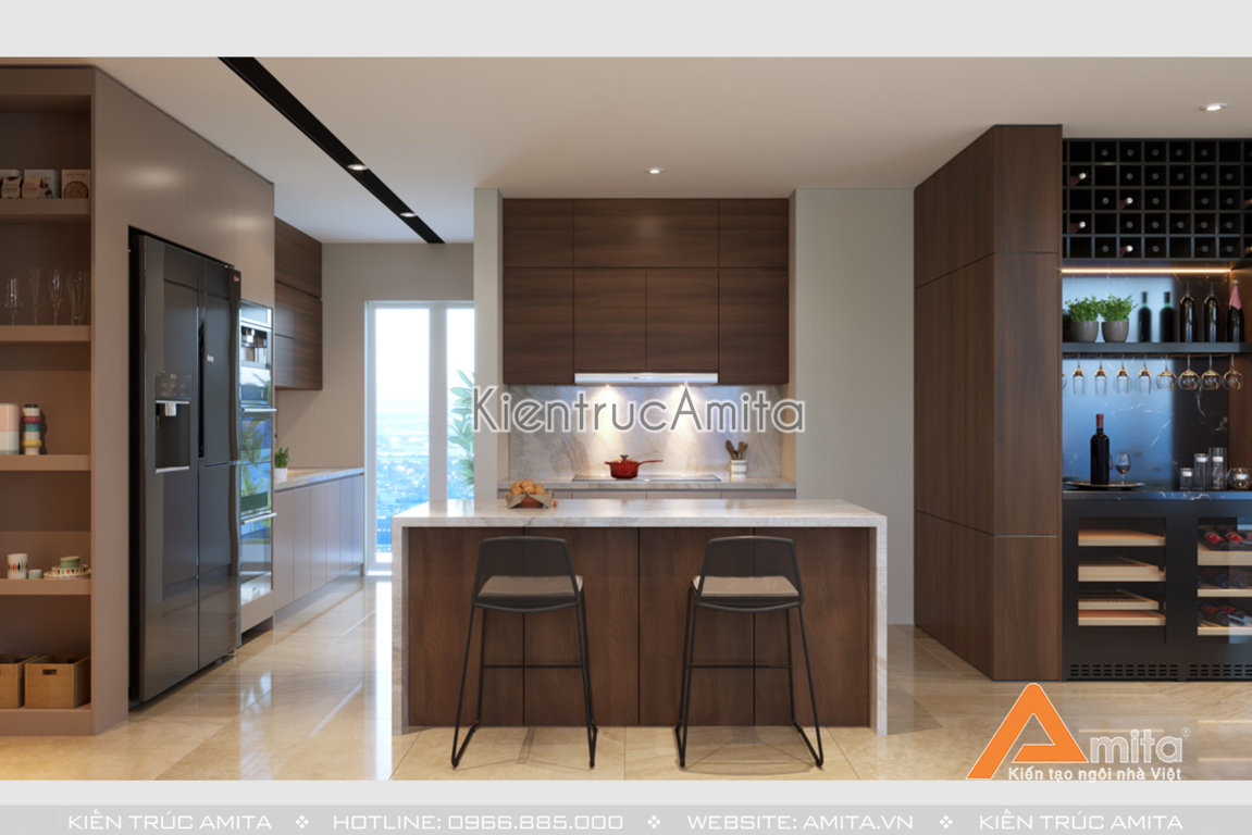 Thiết kế nội thất căn hộ hiện đại 