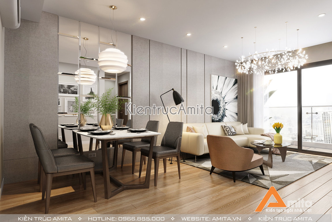 Thiết kế nội thất chung cư hiện đại