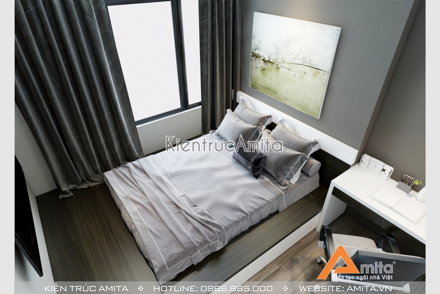 Thiết kế nội thất chung cư phong cách hiện đại 