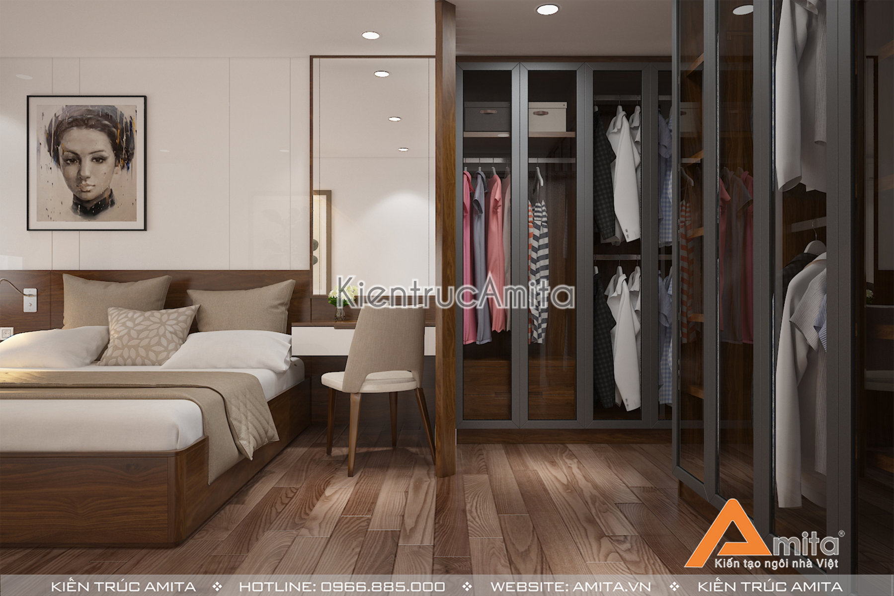 Mẫu nội thất chung cư phong cách hiện đại 