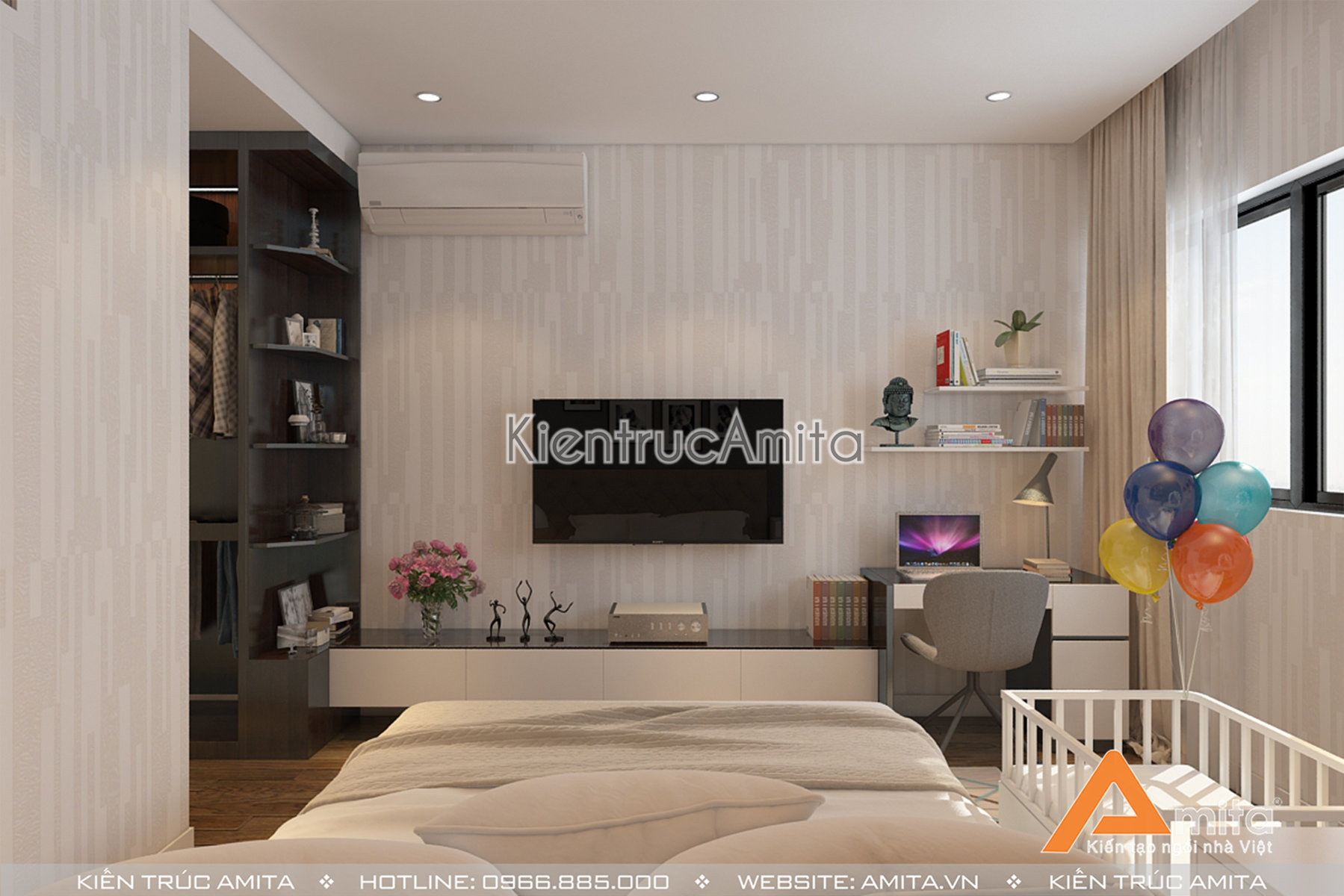 Thiết kế nội thất chung cư đẹp hiện đại 