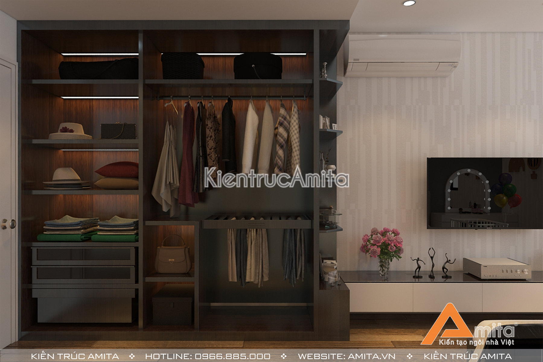 Thiết kế nội thất chung cư đẹp hiện đại 