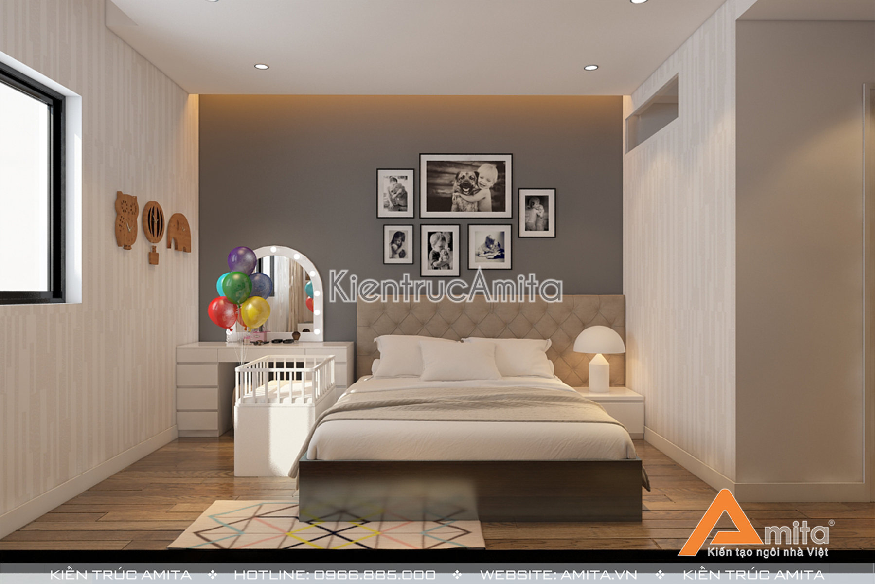 Thiết kế nội thất chung cư đẹp hiện đại 