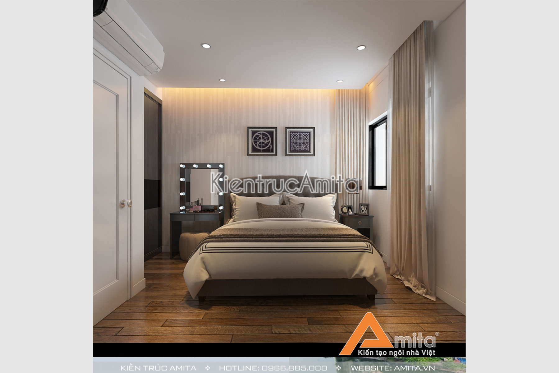 Thiết kế nội thất chung cư đẹp hiện đại 