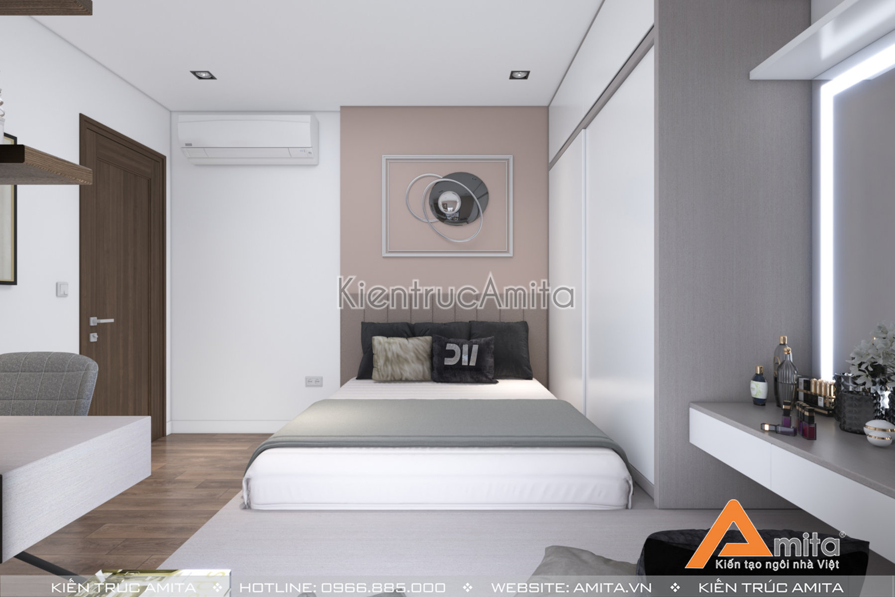 Mẫu thiết kế nội thất chung cư 3 phòng ngủ 