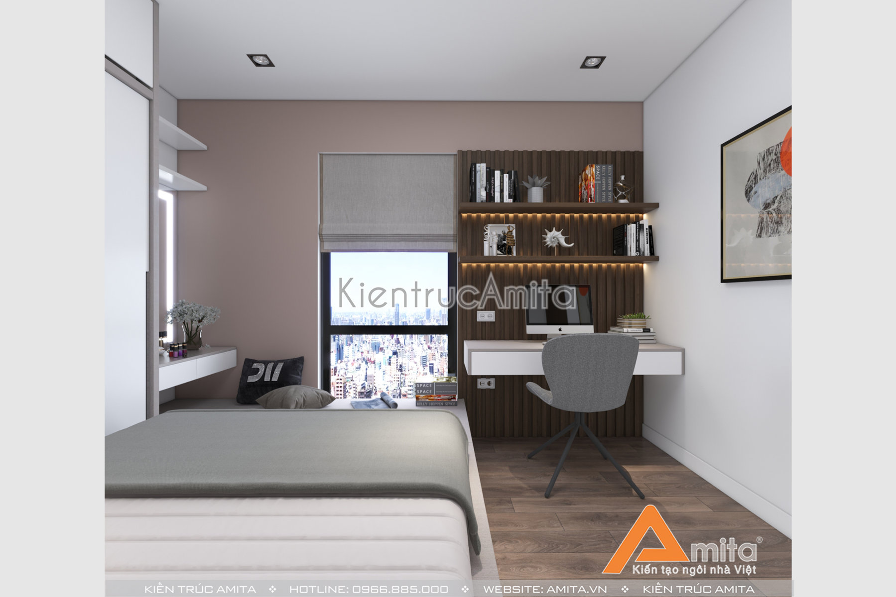 Mẫu thiết kế nội thất chung cư 3 phòng ngủ 