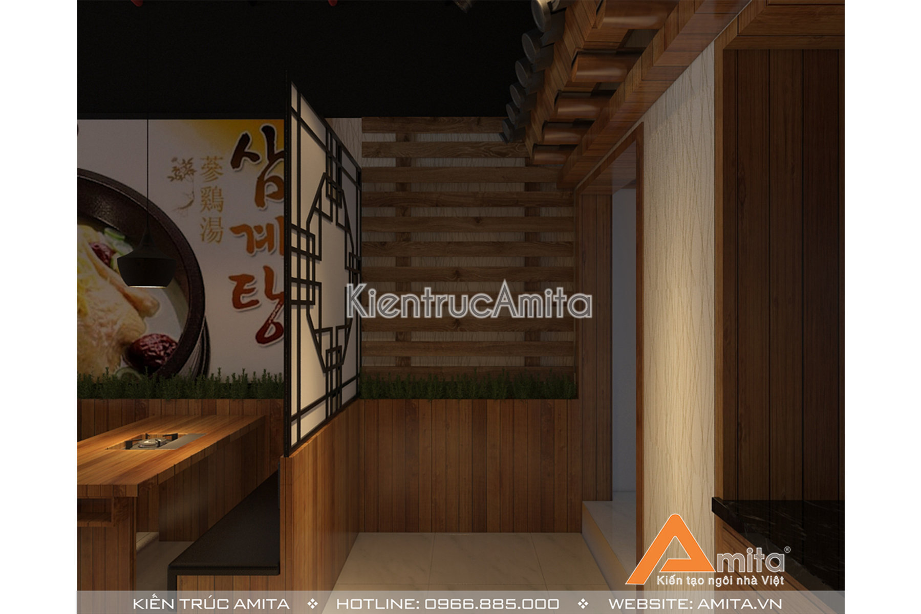 Thiết kế nội thất nhà hàng đẹp