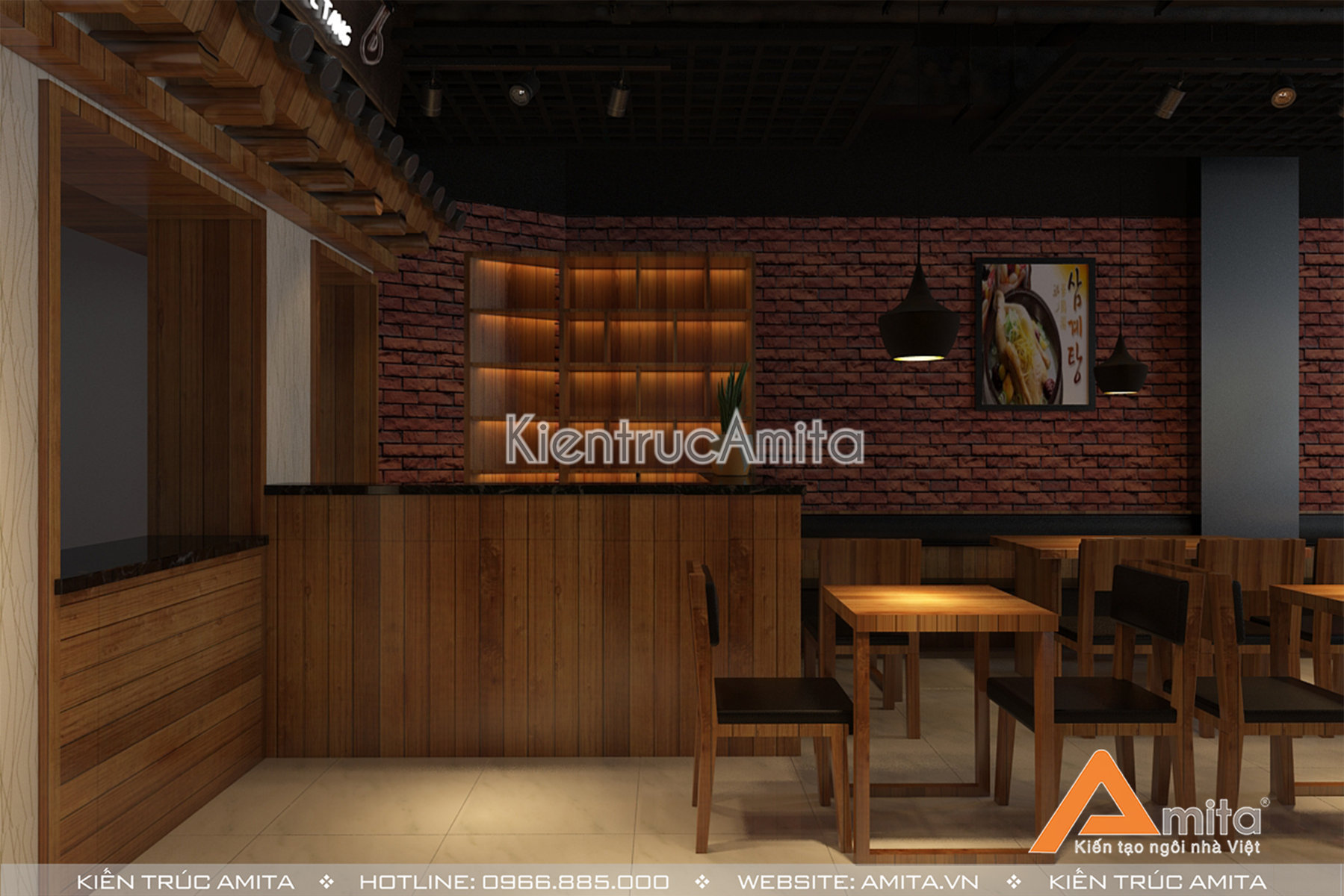 Thiết kế nội thất nhà hàng đẹp