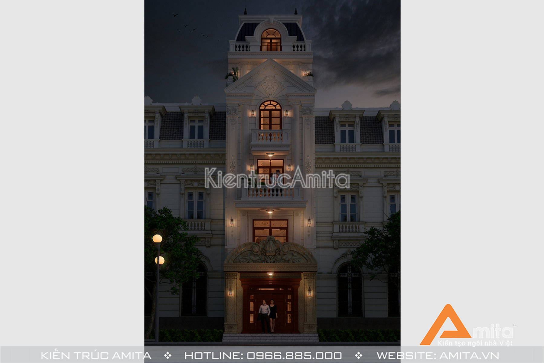 Thiết kế nhà ống kiến trúc Pháp