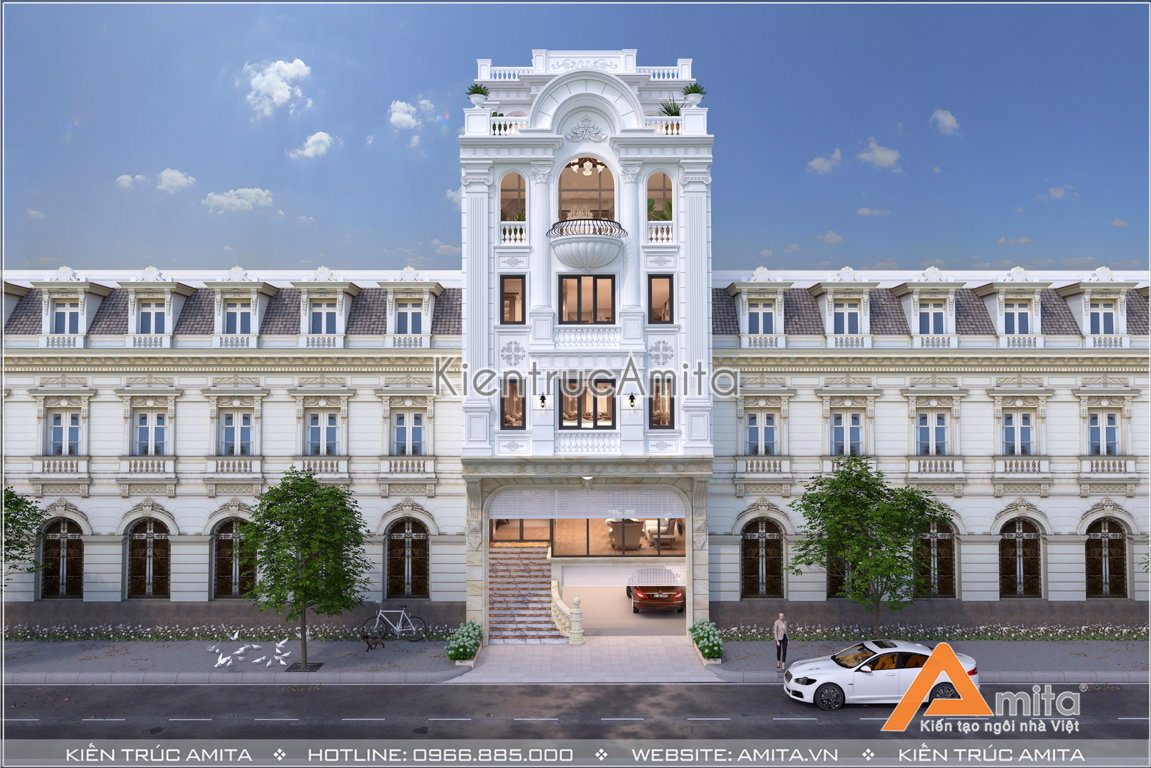 Thiết kế nhà ống kiến trúc Pháp