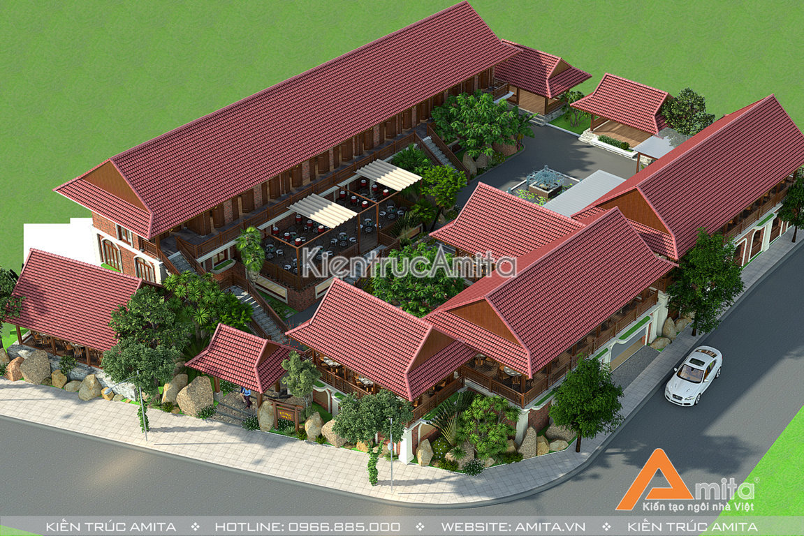 Thiết kế nhà hàng phong cách Á Đông