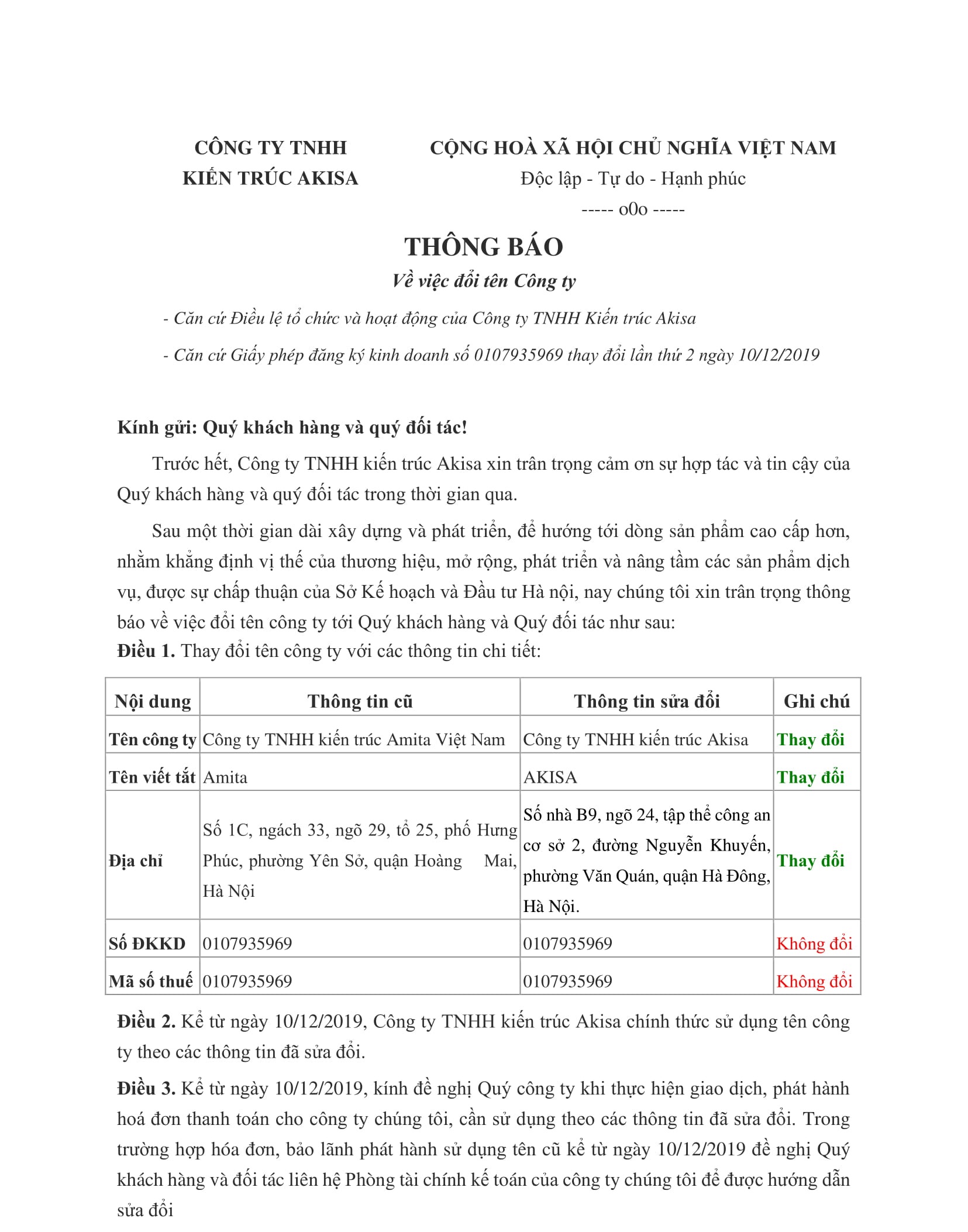Thong bao doi ten cty Akisa-1_1